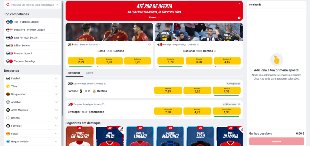 Betclic homepage